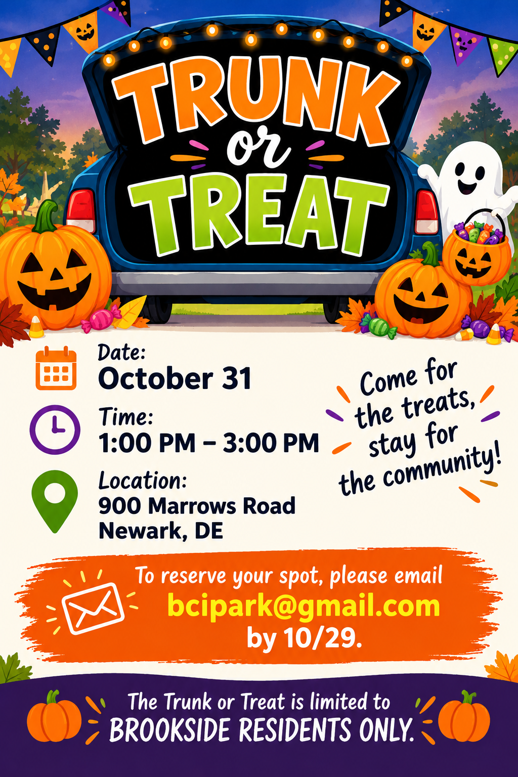 Trunk or Treat flyer
